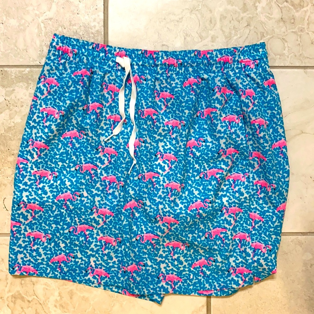 Chubbies stretch 7 inch inseam flamingo shorts